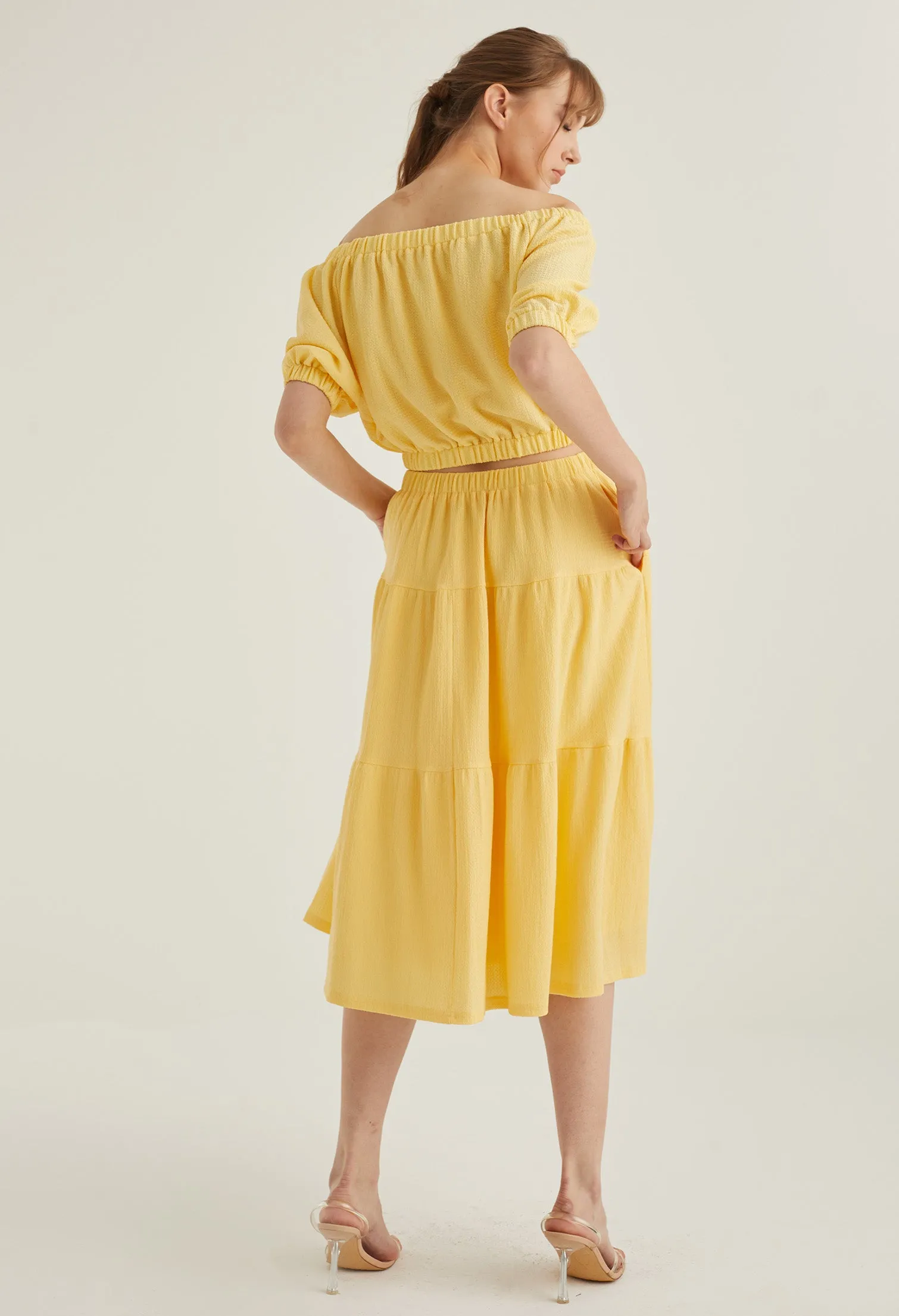 Vintage Prairie Midi Skirt