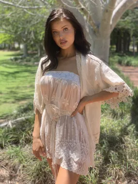 Violet Lace Mini Dress